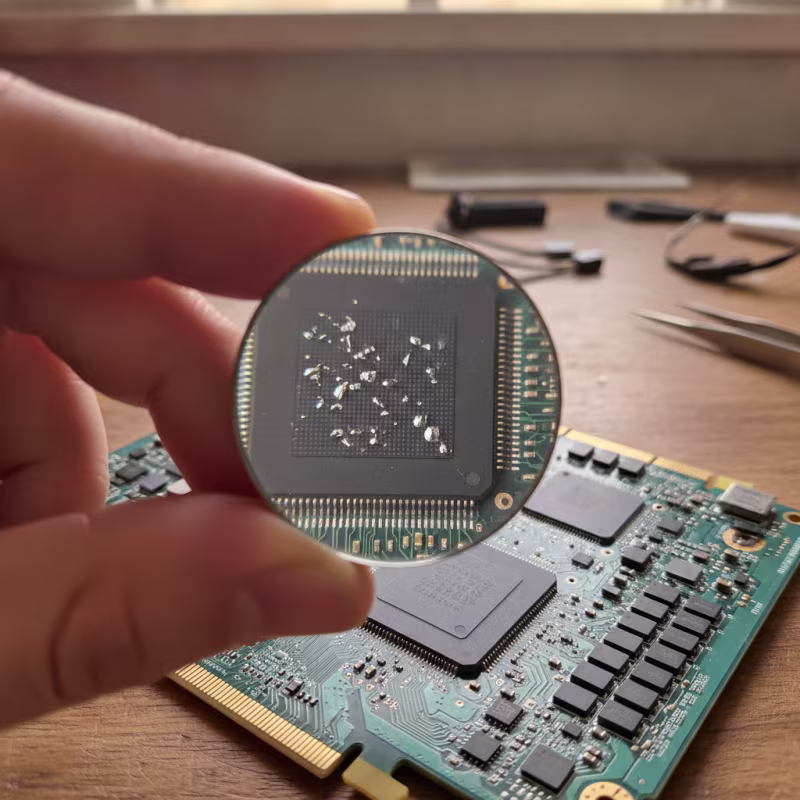 Fatiga de las soldaduras BGA bajo la GPU o la VRAM