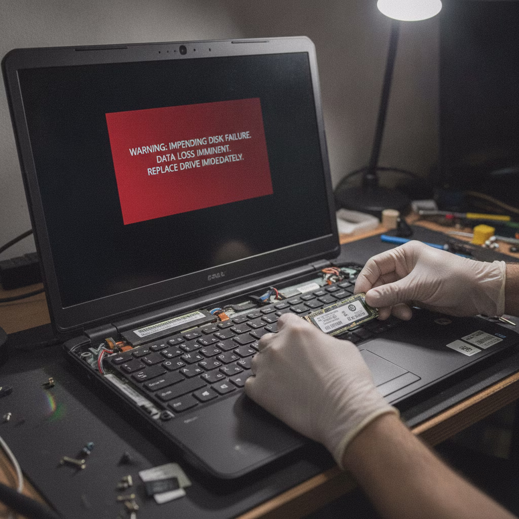 Disco duro o SSD que empieza a fallar