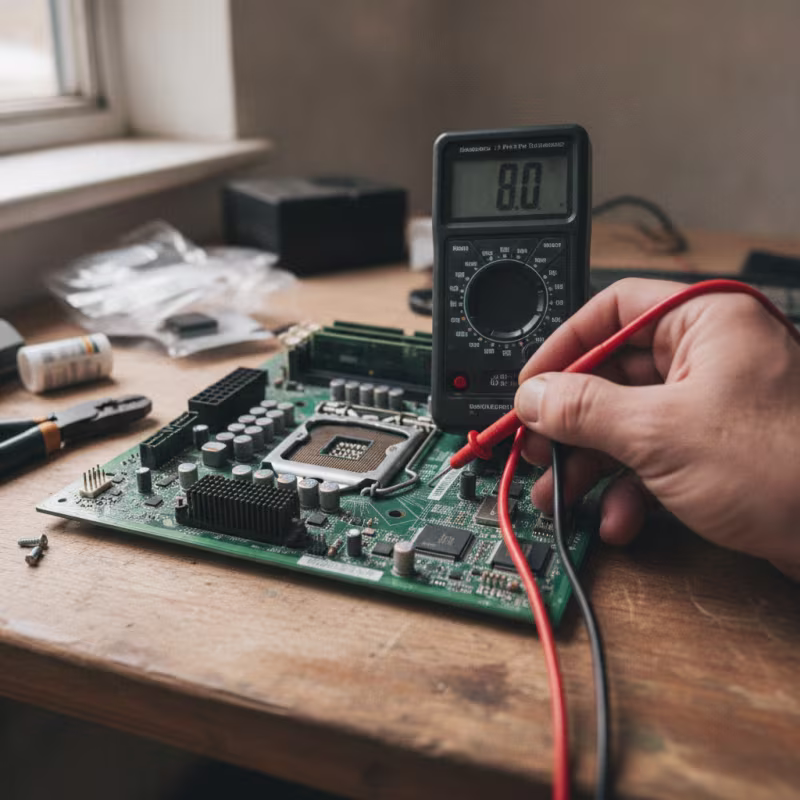 Causa 4 de avería en reparación de Hardware y Software