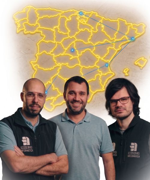 Equipo de reparación de ordenadores de Ecoservei en España