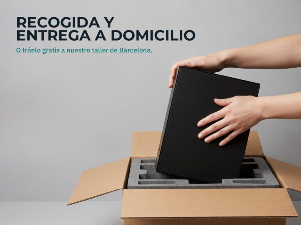 Recogida y entrega a domicilio, o taller gratis en Barcelona