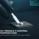 Pasta termica nueva aplicada al procesador de la torre, control de temperatura